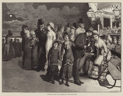 Evening at the Spa, Scarborough by Alfred Edward Emslie
